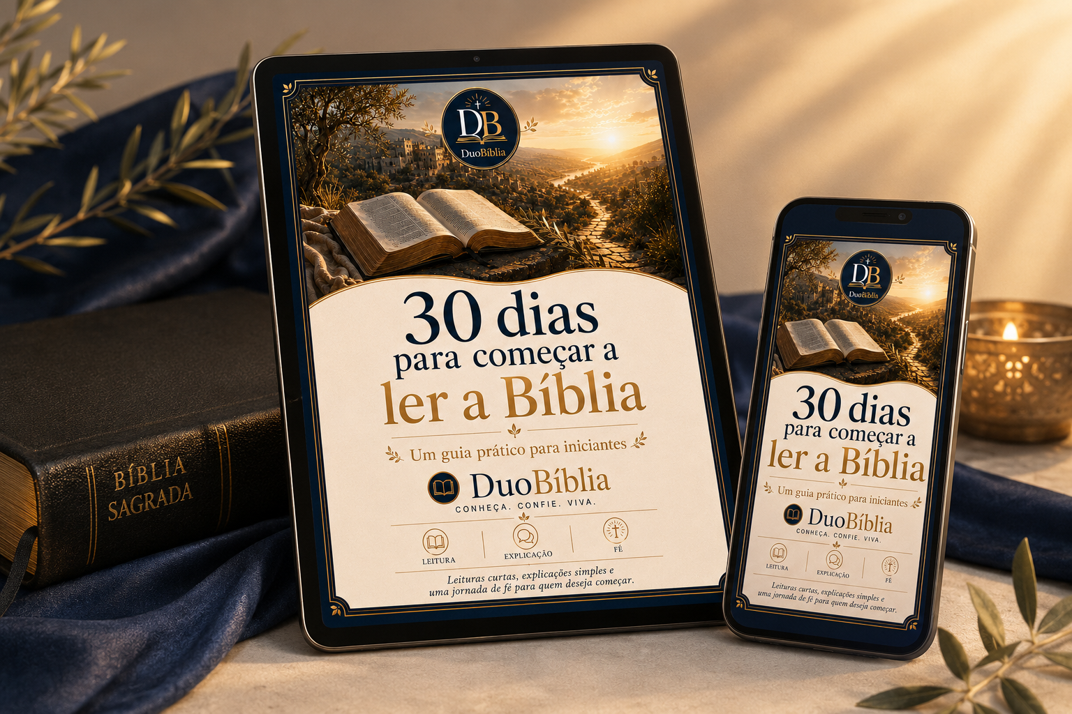 Capa do e-book 30 dias para começar a ler a Bíblia